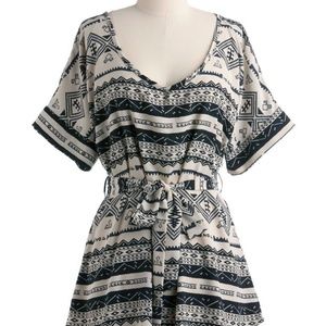 Belted Tunic - Aztec Print - Modcloth